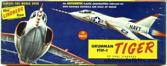 Lindberg 1/48 Grumman F11F-1 Tiger - (F11F1), 531-98 plastic model kit